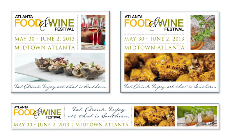 Atlanta Food & Wine Festival Web Banner Ads