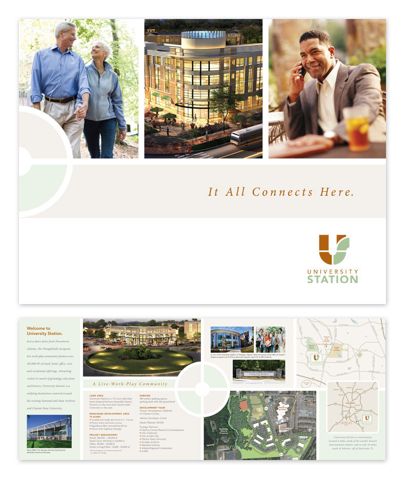 University Station Brochure & Spread